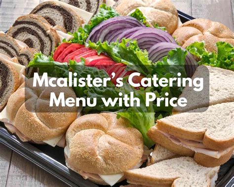 mcalister's deli catering menu|More.